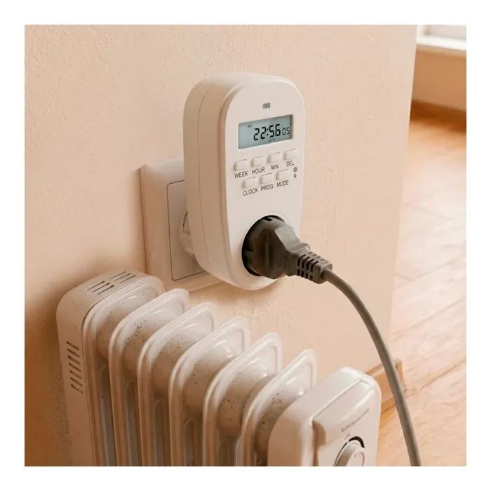 Таймер-розетка EUROELECTRIC 16A/3600W 7дн, White (ST-16A/3,60kW(E)) изображение 3