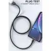 Дата кабель USB 2.0 AM to Lightning 1.0m 2.4A X203 black WUW (6972573336210) изображение 3