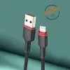 Дата кабель USB 2.0 AM to Lightning 1.0m 2.4A X203 black WUW (6972573336210) изображение 5