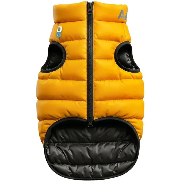 Курточка для тварин Airy Vest двостороння жовто-чорна L55 (1567)
