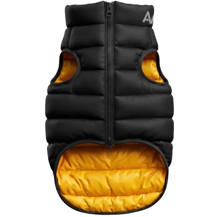 Курточка для тварин Airy Vest двостороння жовто-чорна L55 (1567) зображення 2