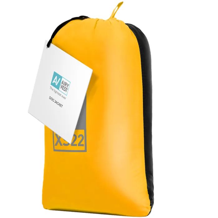 Курточка для тварин Airy Vest двостороння жовто-чорна L55 (1567) зображення 3