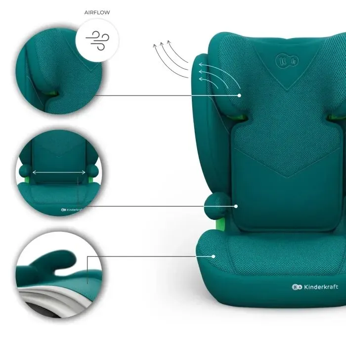 Автокресло Kinderkraft Junior Fix 2 Plus i-Size Green (KCJUFI20GREPL0N) (5902533931163) изображение 12