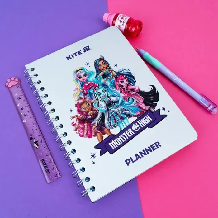 Еженедельник Kite детский на спирали Monster High, твердая обложка (MH25-438) изображение 10