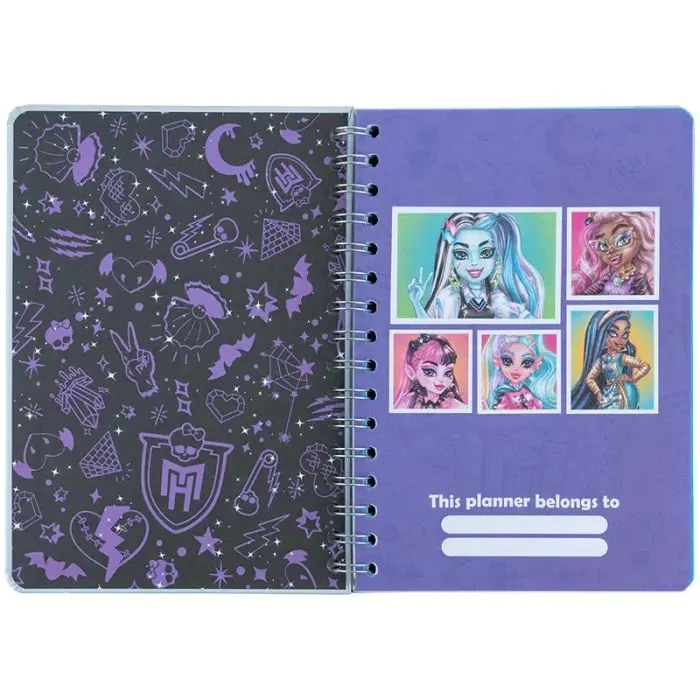Еженедельник Kite детский на спирали Monster High, твердая обложка (MH25-438) изображение 2