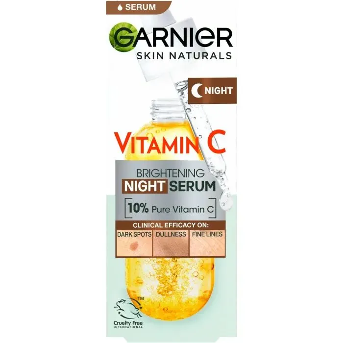 Сироватка для обличчя Garnier Skin Active Vitamin C Night Serum 30 мл (3600542541664) зображення 3