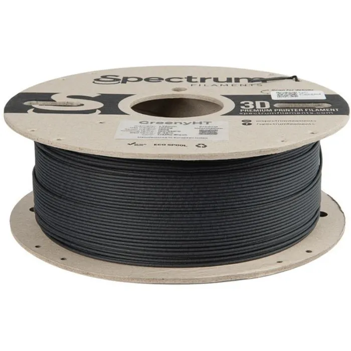 Пластик для 3D-принтера Spectrum GreenyHT 1.75mm 1kg Black,Traffic RAL 9004 (80699) зображення 2