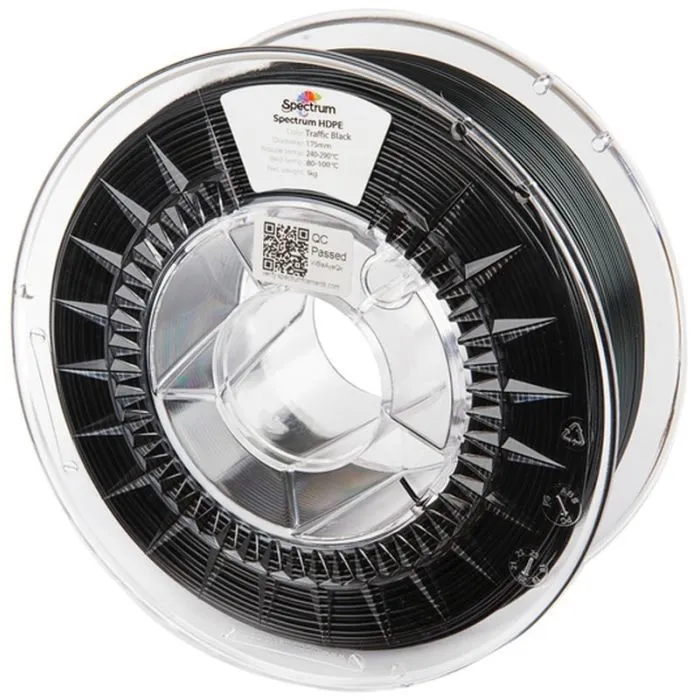 Пластик для 3D-принтера Spectrum HDPE 1.75mm 1kg, Black,Traffic (81642)