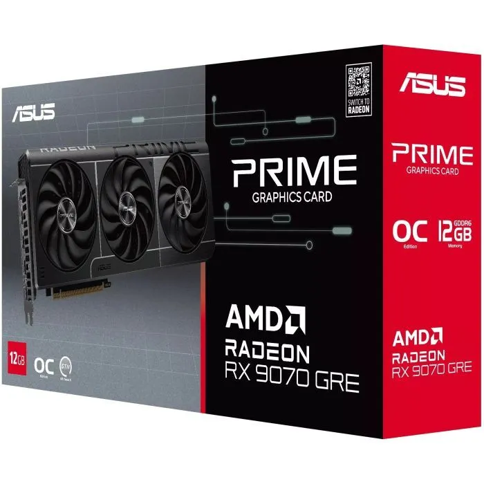 Відеокарта ASUS Radeon RX 9070 GRE 12Gb PRIME OC (PRIME-RX9070GRE-O12G) зображення 11