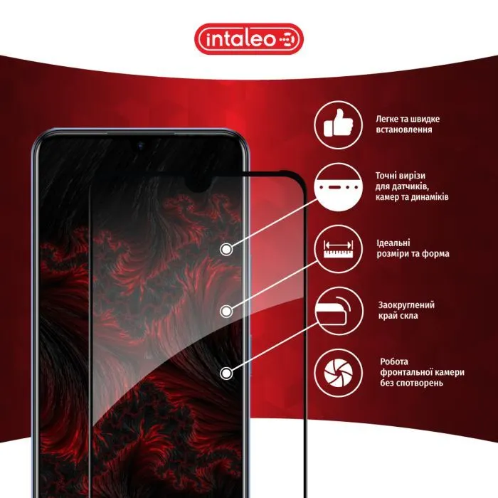 Скло захисне Intaleo Full Glue Infinix Note 12 Black (1283126546587) зображення 3