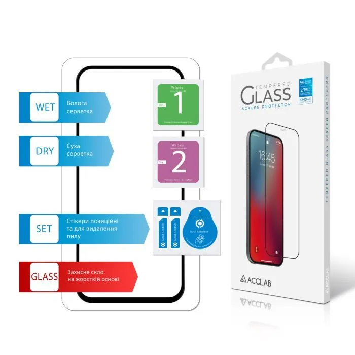 Скло захисне ACCLAB Full Glue ESD Google Pixel 8a Black (1283126625329) зображення 7
