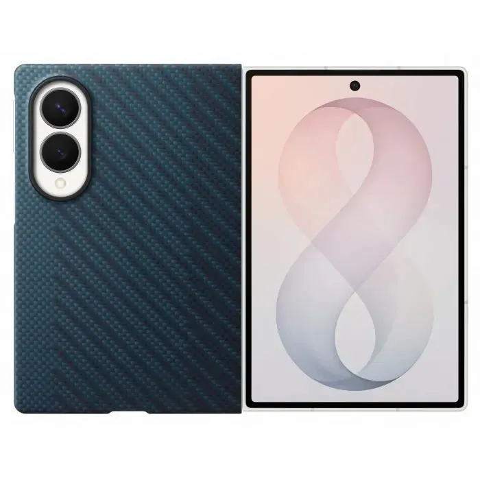 Чохол до мобільного телефона Samsung Galaxy Fold 8 Carbon Magnet Blue (EF-KF971SNEGUA) зображення 3
