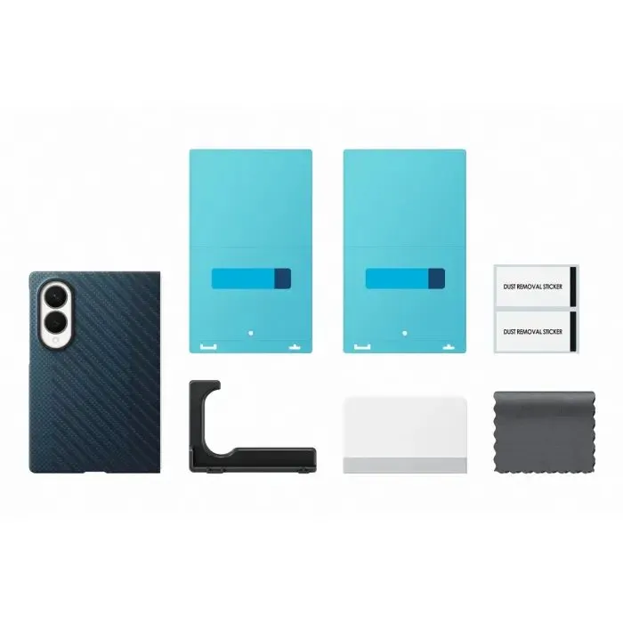 Чохол до мобільного телефона Samsung Galaxy Fold 8 Carbon Magnet Blue (EF-KF971SNEGUA) зображення 5