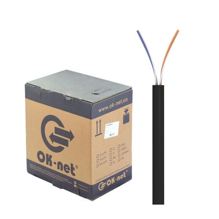 Кабель сетевой OK-Net UTP 305м 2 пары (КПП-ВП (100) 2х2х0,50 / 305)