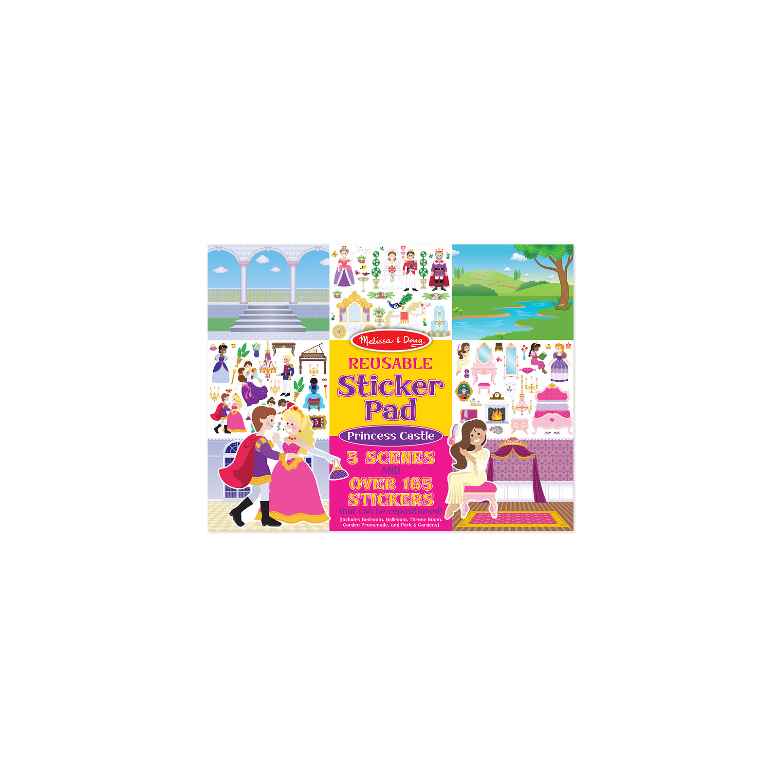 Набор для творчества Melissa&Doug многоразовые наклейки "Замок принцессы" (MD14306)