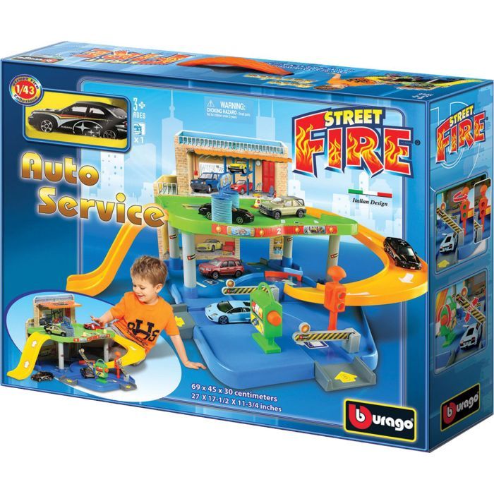 Игровой набор Bburago Гараж (2 уровня, 1 машинка 1:43) (18-30039) изображение 2