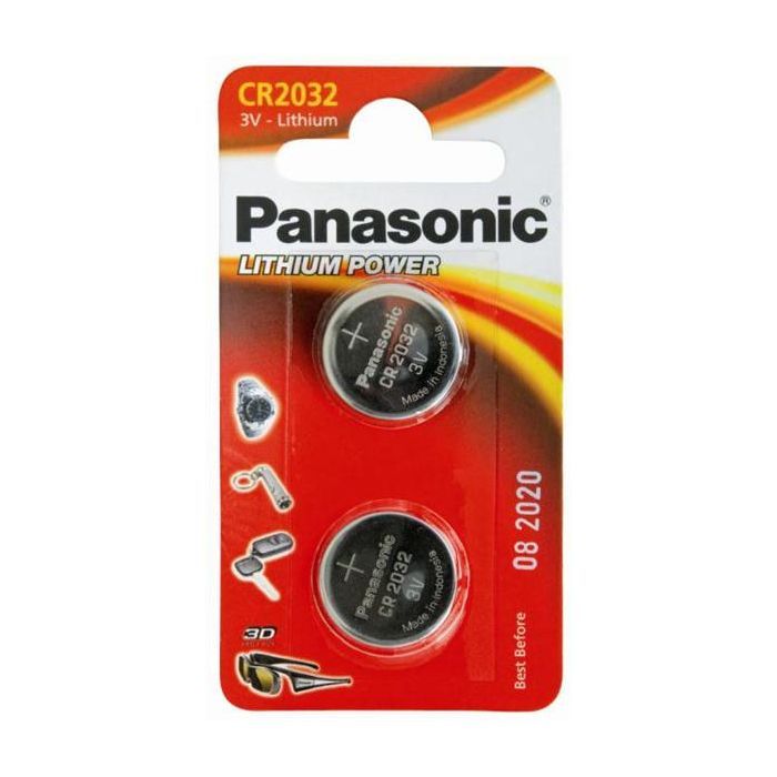Батарейка Panasonic CR 2032 Lithium * 2 (CR-2032EL/2B)
