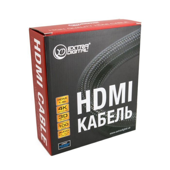 Кабель мультимедийный HDMI M to HDMI M 5.0m Extradigital (KBH1635) изображение 2