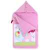 Спальний конверт Luvena Fortuna рожевий багатофункціональний з малюнком слоненяти (G8988)