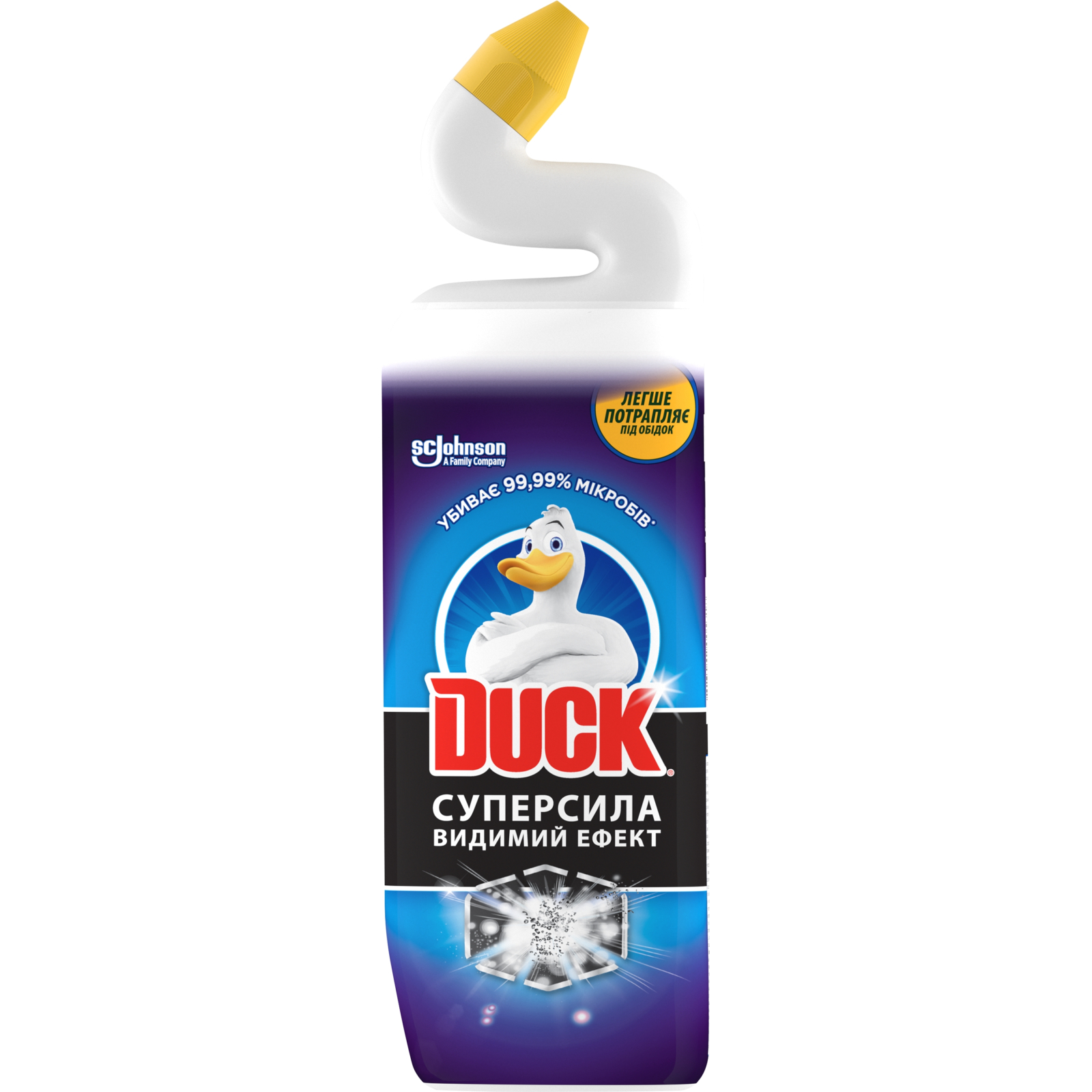 Средство для чистки унитаза Duck Супер сила Видимый эффект 900 мл (4823002005318)