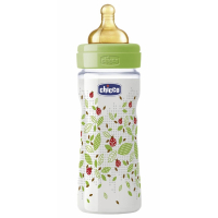Бутылочка для кормления Chicco Well-Being 250 мл с латексной соской 2 мес+ (70760.00.04)