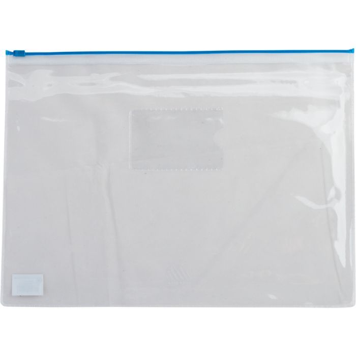 Папка на молнии Buromax А5, plastic zipper blue (BM.3947-02)