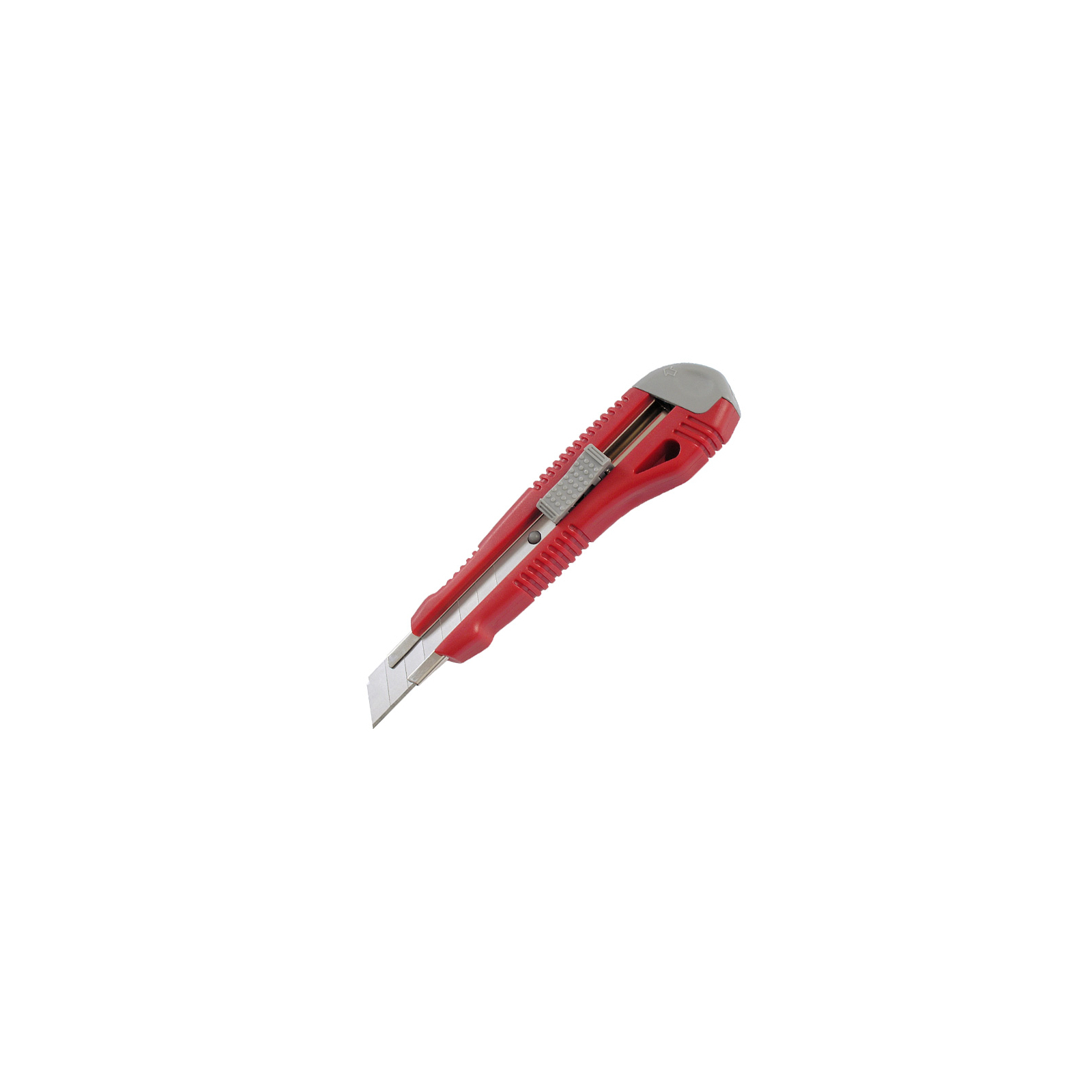 Нож канцелярский Axent 18 мм, metal runners, blister, gray-red (6602-А)
