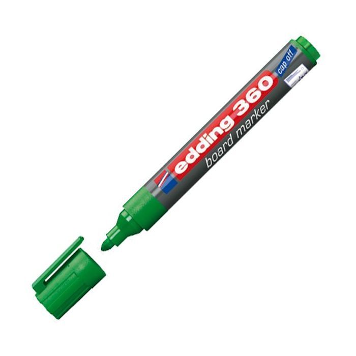 Маркер Edding Board e-360 1,5-3 мм, round tip, green (360/04)