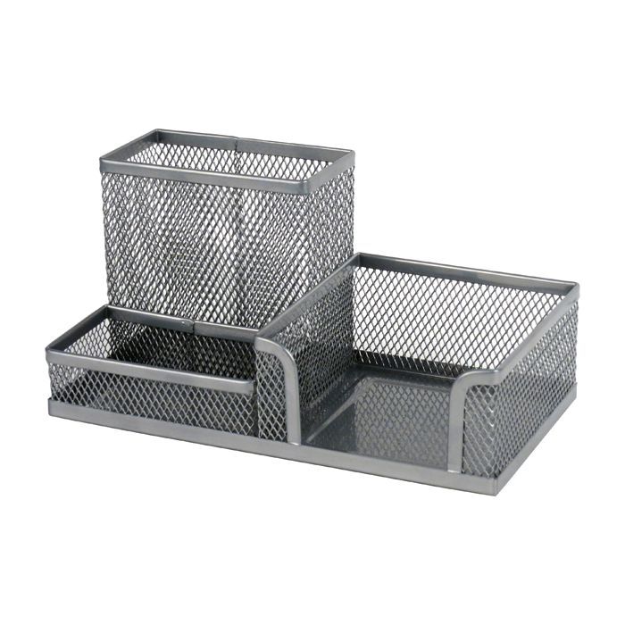Подставка для мелочей Axent 203x105x100мм, wire mesh, silver (2116-03-A)