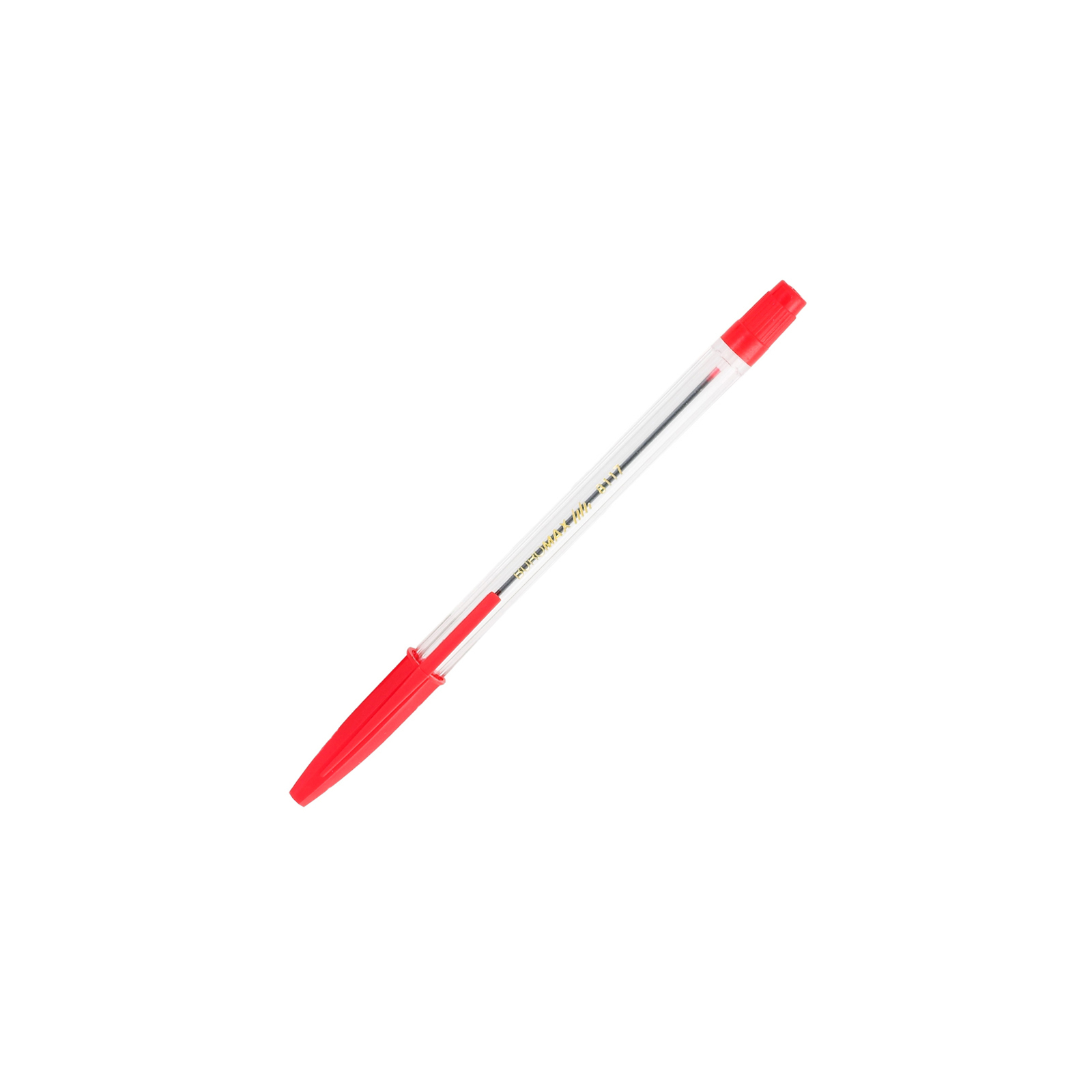 Ручка шариковая Buromax non-retractable JOBMAX Corvina, red (BM.8117-03)