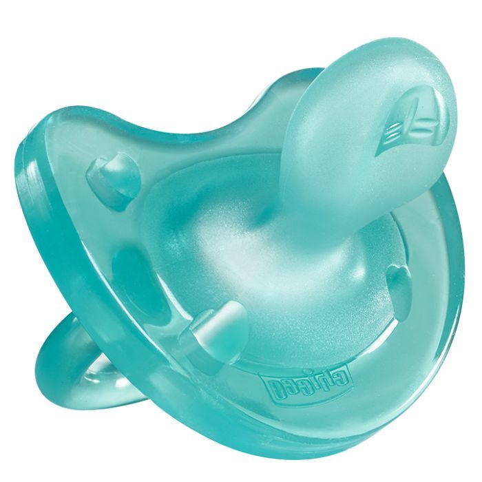 Пустышка Chicco Physio Soft силиконовая 12 мес+ 1шт голубая (02713.21)