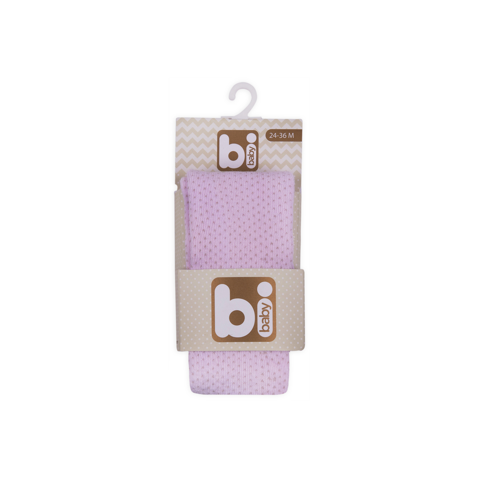 Колготки Bibaby для девочек в точечку розовые (68001-92/G-pink) изображение 4