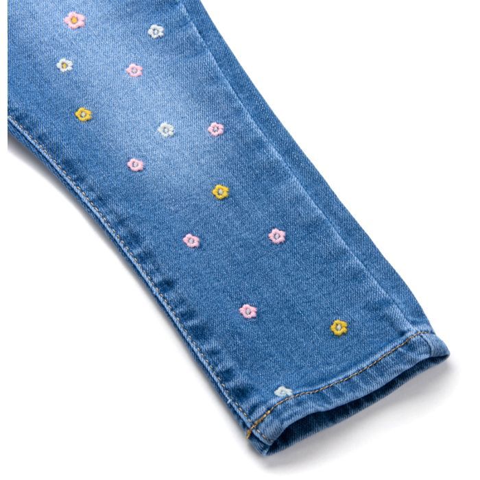 Джинсы детские Breeze джинсовые с цветочками (OZ-17703-74G-jeans) изображение 3
