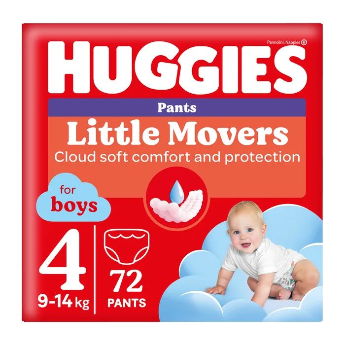 Подгузники Huggies Little Movers/Pants 4 M-Pack 9-14 кг для мальчиков 104 шт (5029054568088)