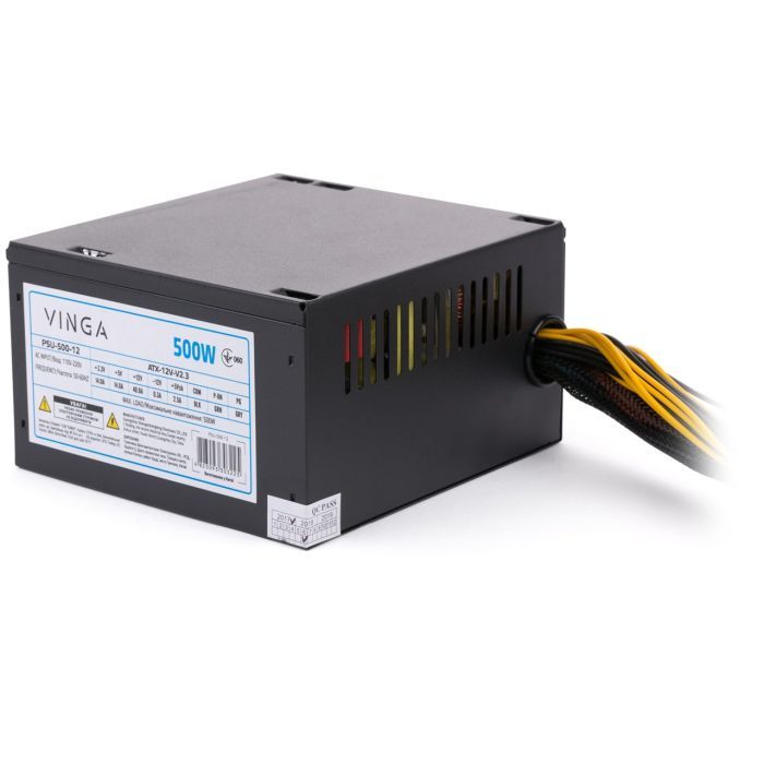Блок питания Vinga 500W ОЕМ (PSU-500-12) изображение 7