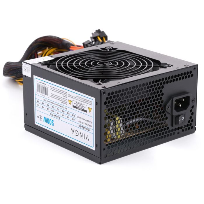 Блок питания Vinga 500W ОЕМ (PSU-500-12) изображение 9