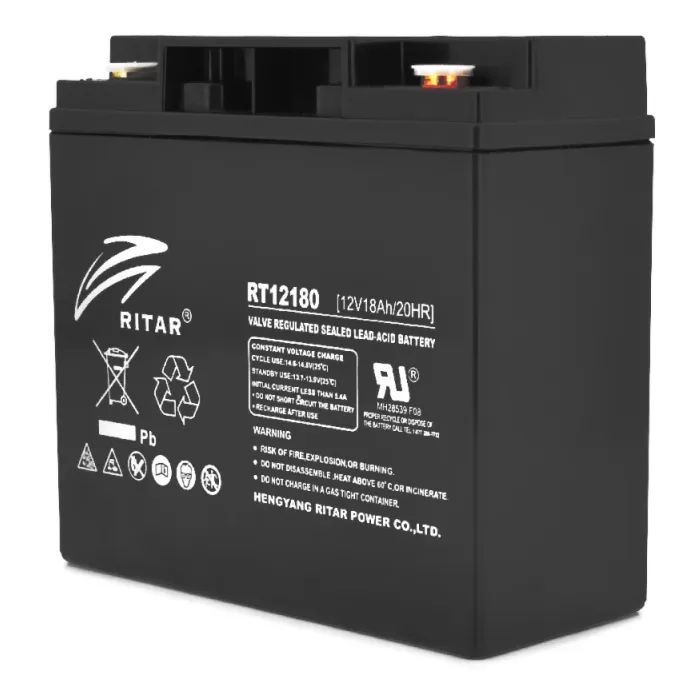 Батарея к ИБП Ritar AGM RT12180B, 12V-18Ah, Black (RT12180B)