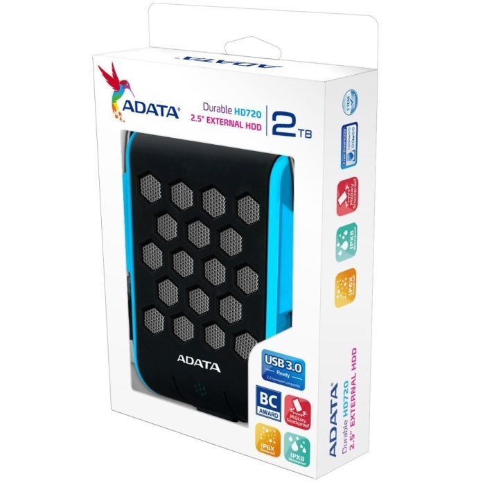 Зовнішній жорсткий диск 2.5" 2TB ADATA (AHD720-2TU3-CBL) зображення 5