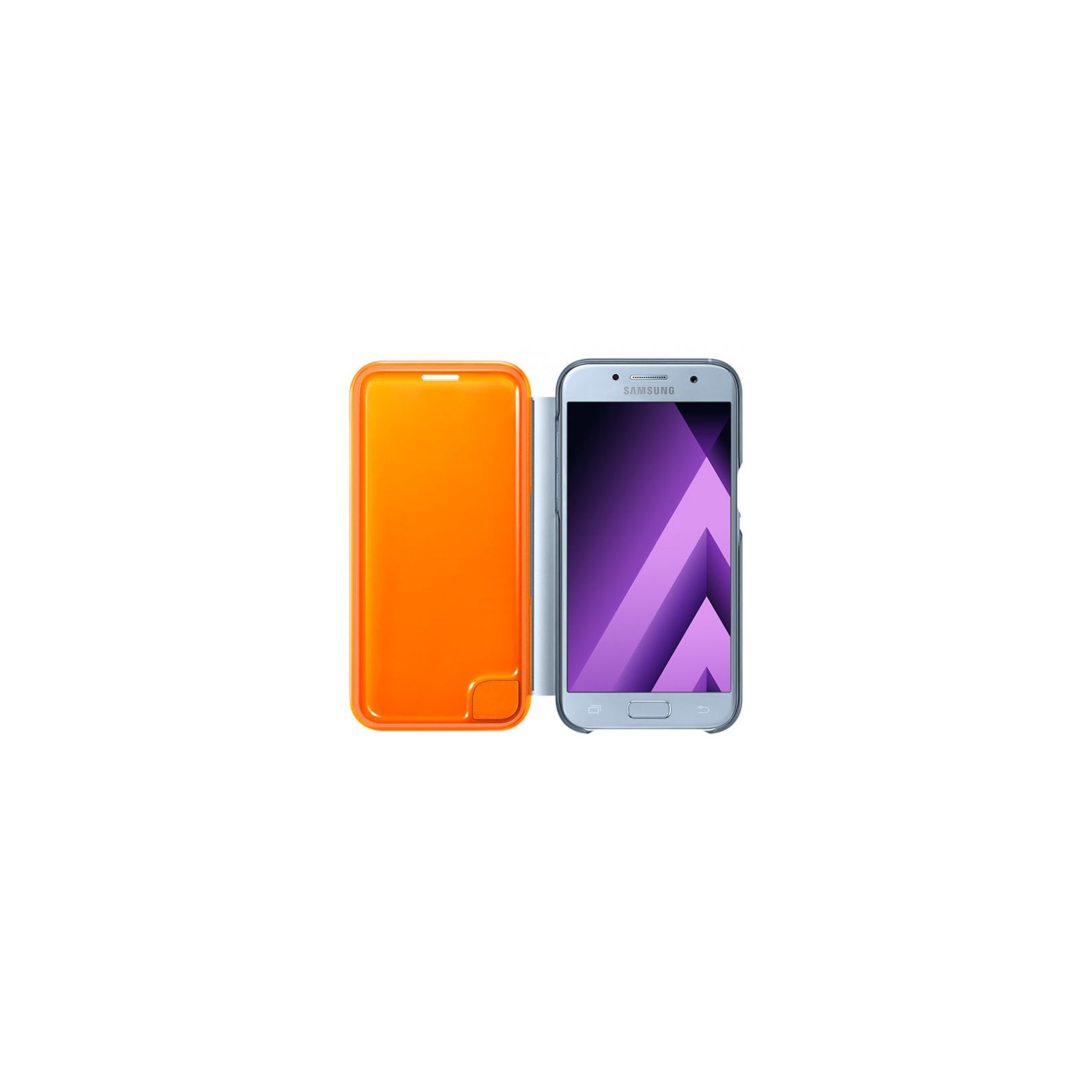 Чехол для мобильного телефона Samsung для A320 - Neon Flip Cover (Blue) (EF-FA320PLEGRU) изображение 4