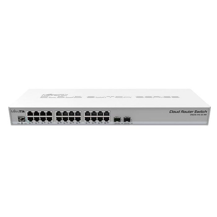 Комутатор мережевий Mikrotik CRS326-24G-2S+RM
