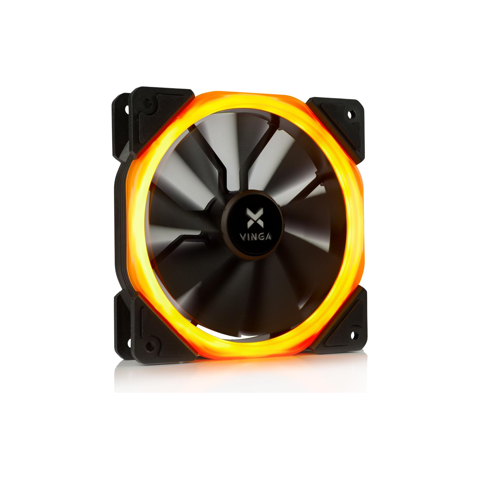 Кулер для корпуса Vinga LED fan-01 orange