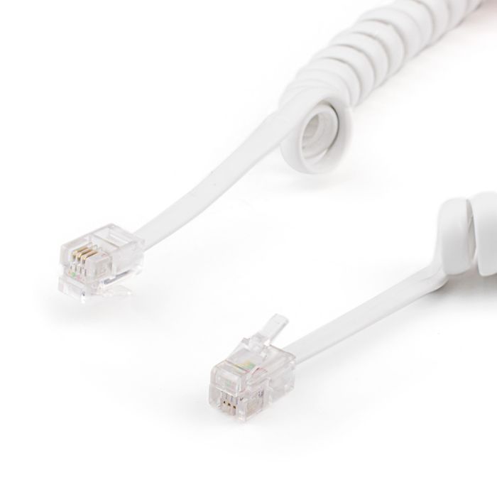 Кабель телефонный Atcom телефонный спиральный 2м RJ9 (17319) изображение 2