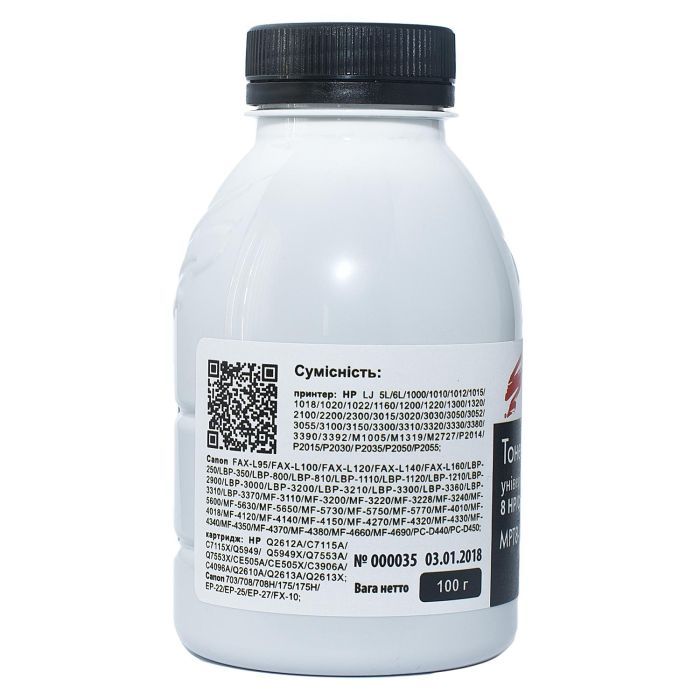Тонер HP/Canon MPT8 Universal 1010/1012, 10кг Static Control (MPT8-10KG) изображение 2