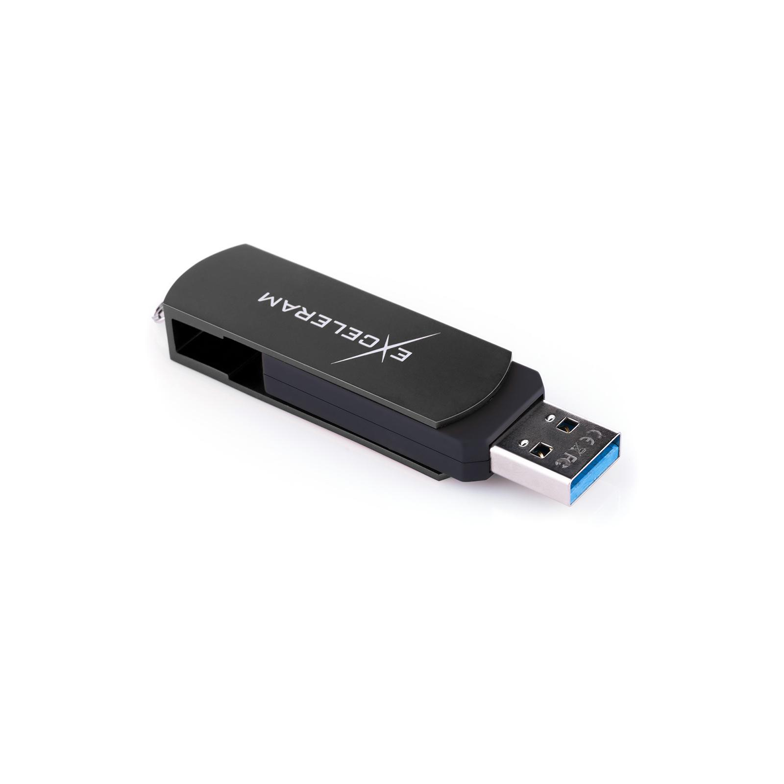 USB флеш накопичувач eXceleram 64GB P2 Series Black/Black USB 3.1 Gen 1 (EXP2U3BB64) зображення 5