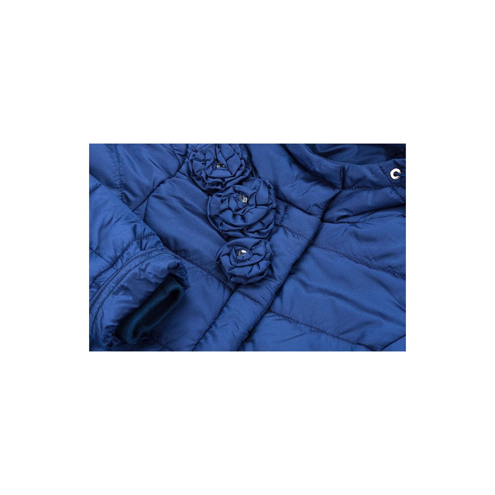 Куртка Snowimage подовжена з капюшоном і квіточками (SICY-G107-128G-blue) зображення 6