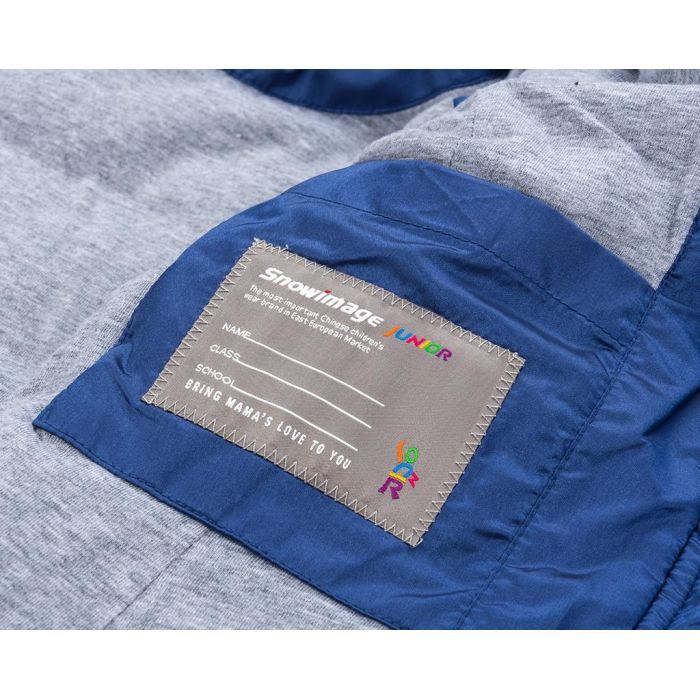 Куртка дитяча Snowimage подовжена з капюшоном і квіточками (SICY-G107-110G-blue) зображення 7