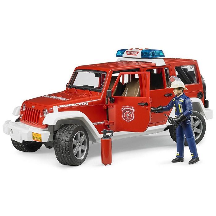 Спецтехника Bruder Джип пожарный Wrangler Unlimited Rubicon + фигурка (02528) изображение 2