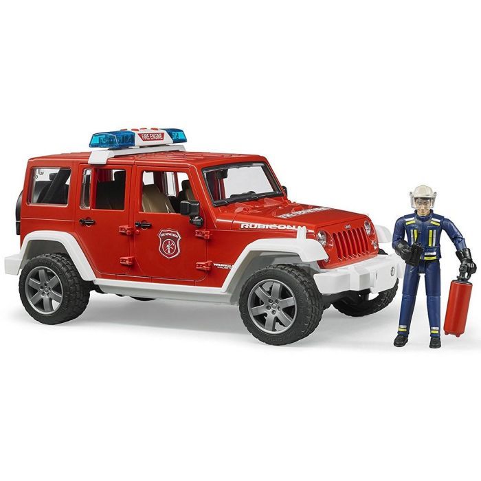 Спецтехника Bruder Джип пожарный Wrangler Unlimited Rubicon + фигурка (02528) изображение 3