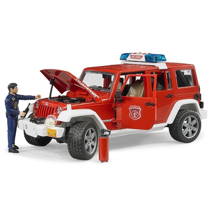Спецтехника Bruder Джип пожарный Wrangler Unlimited Rubicon + фигурка (02528) изображение 4