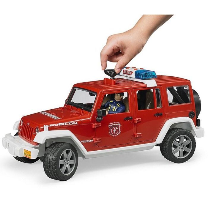 Спецтехника Bruder Джип пожарный Wrangler Unlimited Rubicon + фигурка (02528) изображение 7